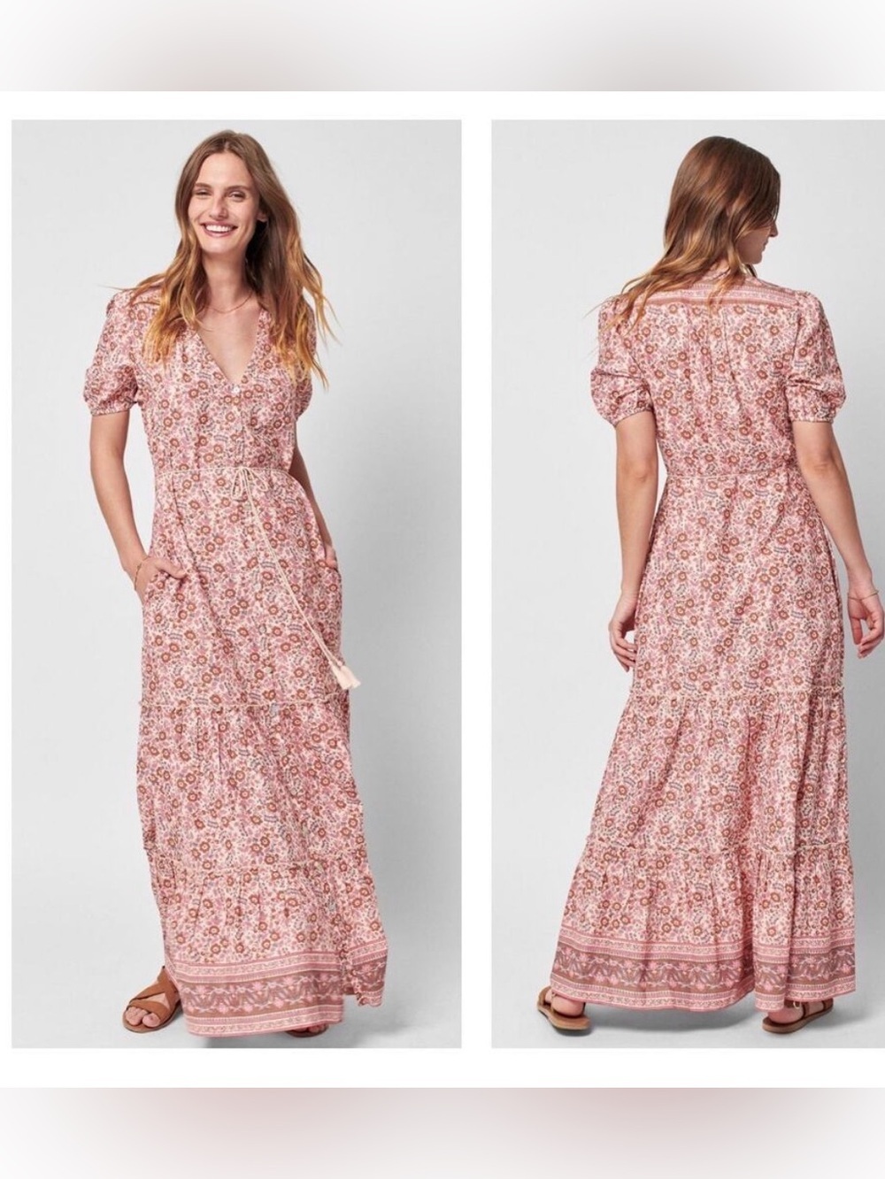 Faherty Orinda Maxi Dress M
